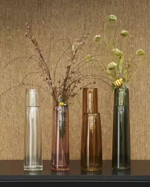 Mica Decorations Vases Vase A Fleur En Verre Marron H37.5 6 Mica Decorations Vases Vase A Fleur En Verre Marron H37.5 – Image 4