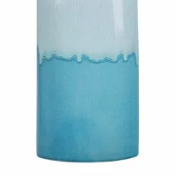 Beliani Vases Vase à Fleurs Blanc Et Bleu 35 Cm -Vases Soldes vase a fleurs blanc et bleu 35 cm 3