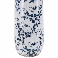 Beliani Vases Vase à Fleurs Blanc Et Bleu Marine 35 Cm -Vases Soldes vase a fleurs blanc et bleu marine 35 cm 3