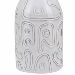 Beliani Vases Vase à Fleurs Gris 22cm -Vases Soldes vase a fleurs gris 22cm 3