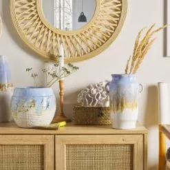 Beliani Vases Vase à Fleurs Multicolore 19 Cm -Vases Soldes vase a fleurs multicolore 19 cm 1