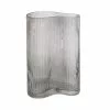 Present Time Vases Vase Allure Wave Large Verre Gris -Vases Soldes vase allure wave large verre gris