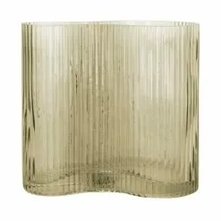 Present Time Vases Vase Allure Wave Verre Vert -Vases Soldes vase allure wave verre vert 3