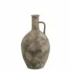 LANADECO Vases Vase Anse Céramique Marron/gris H55cm -Vases Soldes vase anse ceramique marron gris h55cm