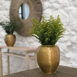 Passage Vernet Vases Vase Avec Motifs Gravés Doré -Vases Soldes vase avec motifs graves dore 7