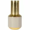 Zago Vases Vase Beige En Fer émaillé Avec Détails En Laiton Malo -Vases Soldes vase beige en fer emaille avec details en laiton malo 1