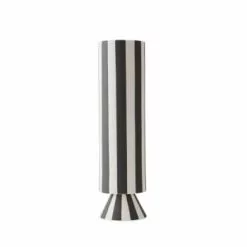 OYOY Living Design Vases Vase Caramel Et Rose 100% Grès Ø8,5xH31cm -Vases Soldes vase blanc et noir 100 gres oe8 5xh31cm 4