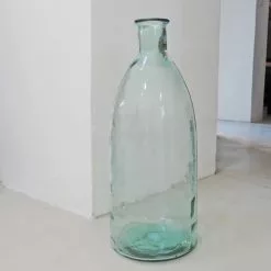 Maison Tilleul Vases Vase Bonbonne En Verre Martelé Transparent -Vases Soldes vase bonbonne en verre martele transparent 2