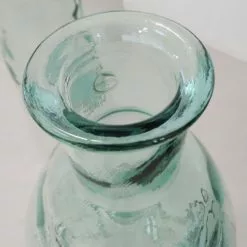 Maison Tilleul Vases Vase Bonbonne En Verre Martelé Transparent -Vases Soldes vase bonbonne en verre martele transparent 3