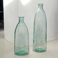 Maison Tilleul Vases Vase Bonbonne XL En Verre Martelé Transparent -Vases Soldes vase bonbonne xl en verre martele transparent 2