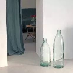 Maison Tilleul Vases Vase Bonbonne XL En Verre Martelé Transparent -Vases Soldes vase bonbonne xl en verre martele transparent 3