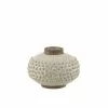 LANADECO Vases Vase Bord Pointu Céramique Blanc/gris -Vases Soldes vase bord pointu ceramique blanc gris 2