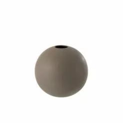 LANADECO Vases Vase Boule Céramique Gris Foncé H23,5cm