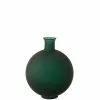 LANADECO Vases Vase Boule Verre Mat Vert H44cm -Vases Soldes vase boule verre mat vert h44cm