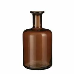 Mica Decorations Vases Vase Bouteille En Verre Rose H30 -Vases Soldes vase bouteille bouteille en verre marron h30 6
