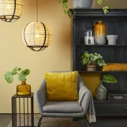 Mica Decorations Vases Vase Bouteille En Verre Jaune H21.5 -Vases Soldes vase bouteille en verre jaune h21 5 1