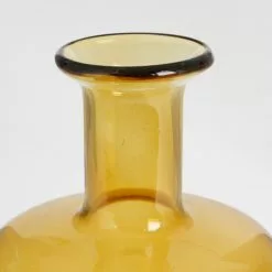 Mica Decorations Vases Vase Bouteille En Verre Jaune H30 -Vases Soldes vase bouteille en verre jaune h30 2