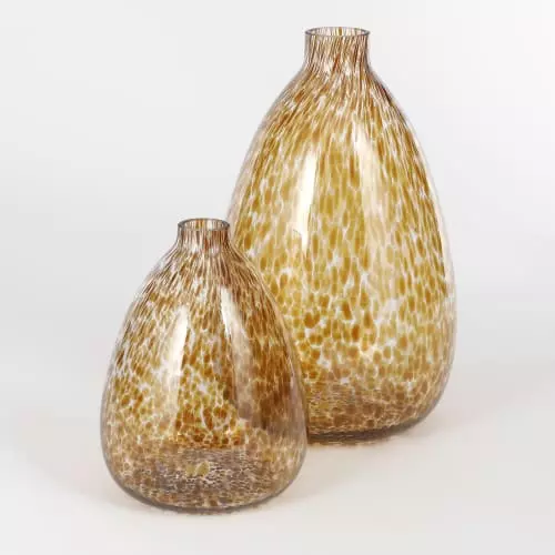 Mica Decorations Vases Vase Bouteille En Verre Marron H22 4 Mica Decorations Vases Vase Bouteille En Verre Marron H22 – Image 2