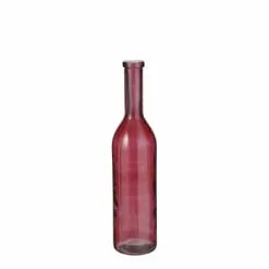 Mica Decorations Vases Vase Bouteille En Verre Recyclé Bordeaux H75 -Vases Soldes vase bouteille en verre recycle bordeaux h75 5