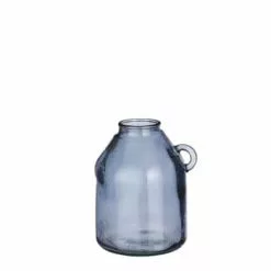 Mica Decorations Vases Vase Bouteille En Verre Recyclé Bleu Clair H25.5 -Vases Soldes vase bouteille en verre recycle gris h25 6