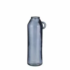 Mica Decorations Vases Vase Bouteille En Verre Recyclé Bleu Clair H45 -Vases Soldes vase bouteille en verre recycle gris h45