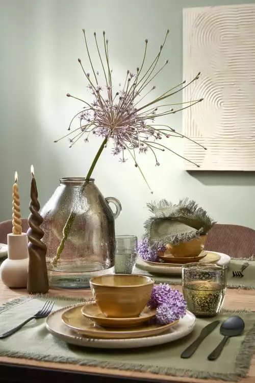 Mica Decorations Vases Vase Bouteille En Verre Recyclé Taupe H25.5 4 Mica Decorations Vases Vase Bouteille En Verre Recyclé Taupe H25.5 – Image 2