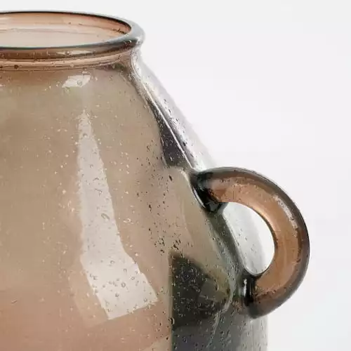 Mica Decorations Vases Vase Bouteille En Verre Recyclé Taupe H25.5 5 Mica Decorations Vases Vase Bouteille En Verre Recyclé Taupe H25.5 – Image 3