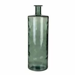 Mica Decorations Vases Vase Bouteille En Verre Recyclé Vert H75