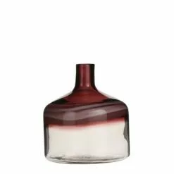 Mica Decorations Vases Vase Bouteille En Verre Rose H27