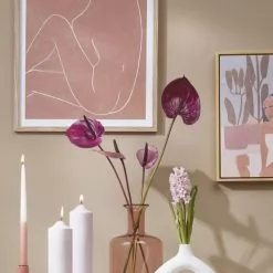 Mica Decorations Vases Vase Bouteille En Verre Rose H30 -Vases Soldes vase bouteille en verre rose h30 1