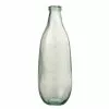 LANADECO Vases Vase Bouteille En Verre Transparent H40cm -Vases Soldes vase bouteille en verre transparent h40cm