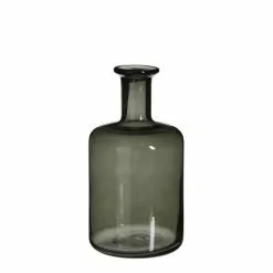Mica Decorations Vases Vase Bouteille En Verre Vert H30