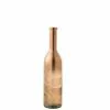 LANADECO Vases Vase Bouteille Verre Métallique Marron H75cm -Vases Soldes vase bouteille verre metallique marron h75cm