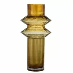 Bloomingville Vases Vase Carl Jaune En Verre H32cm