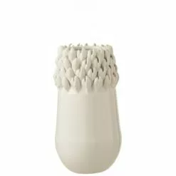 LANADECO Vases Vase Céramique Blanc H27,8cm