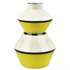 Wadiga Vases Vase Céramique Design Safran - 14x14x22cm