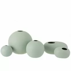LANADECO Vases Vase Céramique Vert Pastel H23,5cm -Vases Soldes vase ceramique vert pastel h23 5cm 2