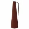 Passage Vernet Vases Vase Conique à Anse En Métal Rouge -Vases Soldes vase conique a anse en metal rouge