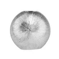 Maisons Du Monde Vases Vase Coquillage En Grès Argenté H27