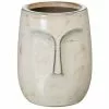 Ixia Vases Vase Crème En Forme De Visage H18cm -Vases Soldes vase creme en forme de visage h18cm