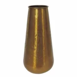 Passage Vernet Vases Vase Cylindrique Aluminium Motifs Or
