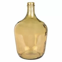Maisons Du Monde Vases Vase Dame-Jeanne En Verre Teinté Jaune H30