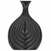 Beliani Vases Vase Décoratif En Céramique Noir H25 -Vases Soldes vase decoratif en ceramique noir h25