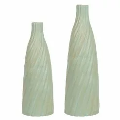 Beliani Vases Vase Décoratif En Céramique Vert H54 -Vases Soldes vase decoratif en ceramique vert h54 2