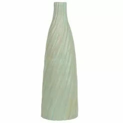 Beliani Vases Vase Décoratif En Céramique Vert H54