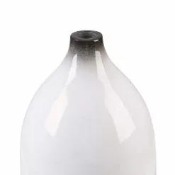 Beliani Vases Vase Décoratif En Terre Cuite Blanc H36 -Vases Soldes vase decoratif en terre cuite blanc h36 2