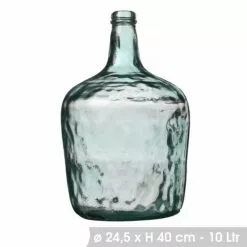 Wadiga Vases Vase Décoratif En Verre Recyclé H40cm -Vases Soldes vase decoratif en verre recycle h40cm 2