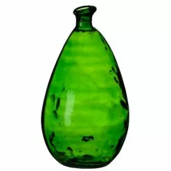 Wadiga Vases Vase Décoratif En Verre Recyclé Vert - 25x25x47cm