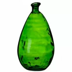 Wadiga Vases Vase Décoratif En Verre Recyclé Gris - 25x25x47cm -Vases Soldes vase decoratif en verre recycle vert 25x25x47cm