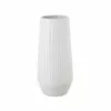 Wadiga Vases Vase Design En Céramique Blanc 14,5x14,5x30,5cm -Vases Soldes vase design en ceramique blanc 14 5x14 5x30 5cm